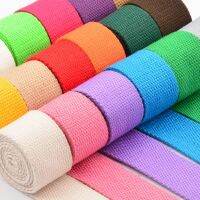 【hot】！ 25mm 30mm 38mm 2yards Cotton Webbing Canvas Knapsack Strapping Crafts Dog Accessories