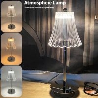 【YD】 Bar Table Lamp Desk Eye-Protection Bedside Rechargeable Night Bedroom Decoration