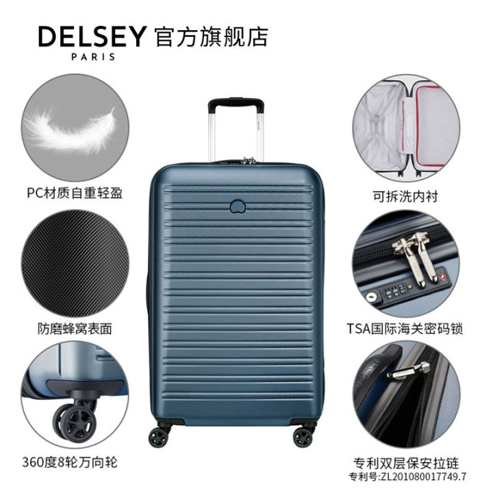 DELSEY French ambassador trolley suitcase 24/28/30 inch ultra-light and  durable TSA code lock 2058 Lazada PH