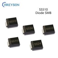 【CW】◘  50Pcs SMD Schottky Rectifier Diode SS210 SS24 SS510 SS26 SS36 SS310 SS34 SS14 60V 80V 100V 150V 200V DO-214AA SMB