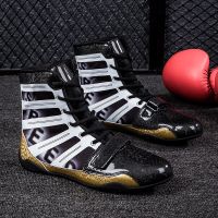 New Professional Boxing Shoes Mens Luxury Boxing Sports Shoes Outdoor Light Wrestling Sports Shoes Anti slip Wrestling Shoes