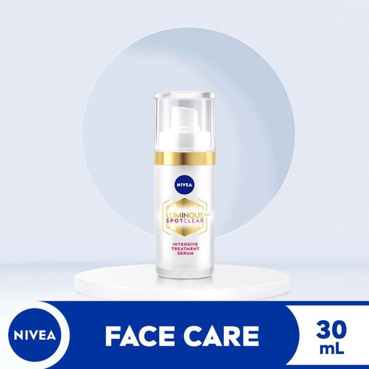 NIVEA Face Luminous 630 Spotclear Intensive Serum for Dark Spot with Hyaluronic Acid, 30ml