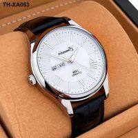 it is waterproof noctilucent double calendar student han edition men watch high leisure appearance joker minimalist wrist