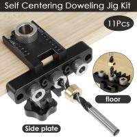 GUFUZI Dowel Jig Kit สำหรับงานไม้ Doweling Jig Kit 3 In 1สว่านหลุมคู่มือเจาะเครื่องเจาะตำแหน่งที่แม่นยำ