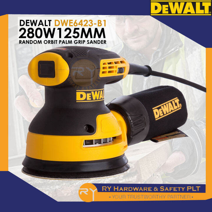 DEWALT DWE6423 280 W 125MM RANDOM ORBIT PALM GRIP SANDER Lazada