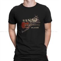 Bass Player Guitar Essential Tshirt For Men Bass Guitar Rock Music Clothing Fashion T Shirt Homme