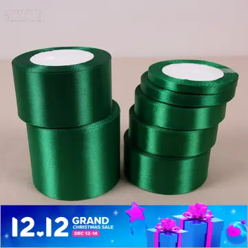 Blackish Green Silk Satin Ribbon 25mm Wedding Party Decoration Gift  Wrapping Christmas New Year Apparel Sewing Ribbon Material - AliExpress