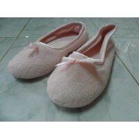 รองเท้า Slipper ใส่ในบ้านแบบแบบรองเท้าบัลเล่ต์น่ารักๆ สีชมพูหวานๆ ซื้อจากอเมริกา