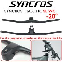 มือจับก้านรวมจักรยาน Syncros -20 ° คาร์บอนไฟเบอร์เต็มรูปแบบ FRASER IC SL WC MTB อุปกรณ์รถจักรยาน70/80/90/100Mm * 740Mm