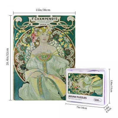 Mucha - Daydream, 1897 Wooden Jigsaw Puzzle 500 Pieces Educational Toy Painting Art Decor Decompression toys 500pcs