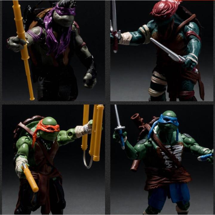 2014-movie-edition-4-นินจาของเล่นเต่าทอง-tmnt-ที่สามารถเคลื่อนย้ายตุ๊กตารุ่นมือ-2014-movie-edition-4-teenage-mutant-ninja-turtles-toys-ladybug-tmnt-movable-dolls-hand-model