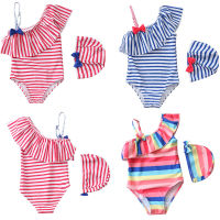 1~7Y Toddler Baby Girls Swimwear new 2019 Swimming suit for Kid Girls swim wear for Kids Children swimming suit with Cap-SW424