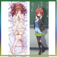 60x180 ซม. Quintessential Quintuplets Nakano Miku ปลอกหมอนคอสเพลย์อะนิเมะ Dakimakura กอดหมอนเต็มตัว