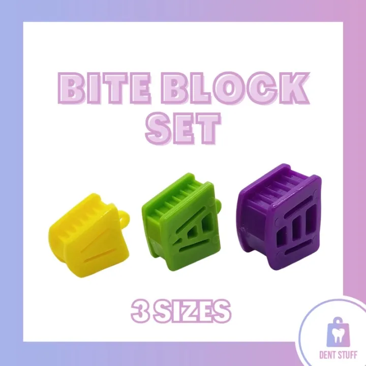 Dental bite block set (S, M, L) Lazada PH