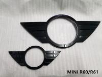 ครอบโลโก้หน้า+หลัง ดำเงา Piano Black (1 ชุด 2ชิ้น หน้า+หลัง) MINI R-Series MINI Black Out MINI Emblem  Gen2 MINI R60/R61 Countryman/Paceman (สินค้าพร้อมส่ง)