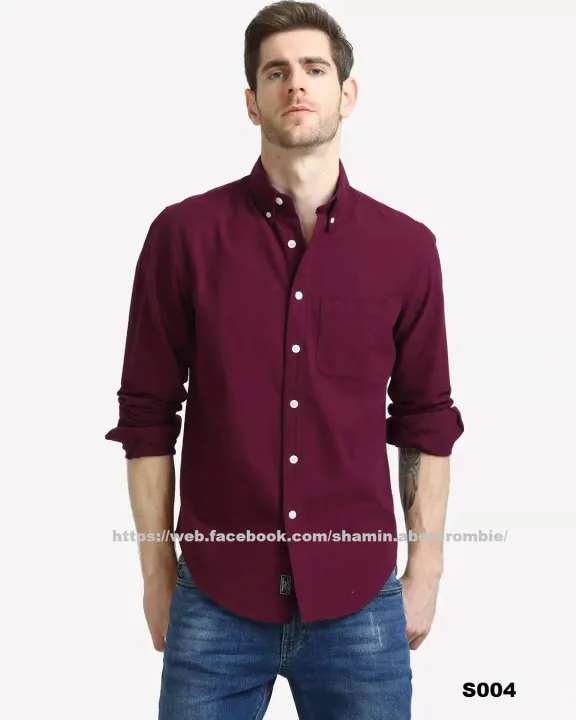 Mens Abercrombie & Fitch Icon Oxford Shirt | Lazada