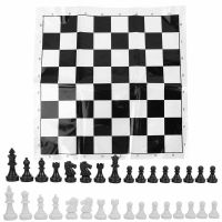 49mm Chess Set Board Games Portable Plastic International Chess Board Set Chessboard for Party Activities chess pieces