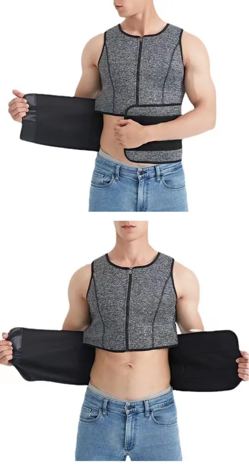 New product Men Neoprene Shapers Vest Body Shaper Tank Tops L XL