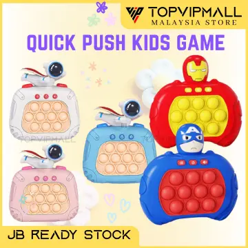 Ready Stock !! Quick Push Game Pop It Electronic Speed Educational Toys  Bubble Fidget Toy Kids Whack-A-Mole Machine 解壓玩具