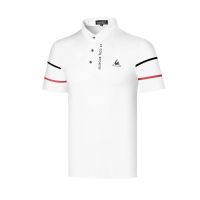 [Le coq sportif] Rooster Golf Clothing Mens Short-Sleeved T-Shirt Spring Summer Sports Jersey Polo Shirt Quick-Drying Breathable Perspiration