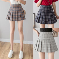 ☆มีให้เลือก☆XS-3XL กระโปรงเกาหลี มีชับใน กระโปรงลายสก๊อต กระโปรงพลี Skirt กระโปรงเทนนิส กระโปรงสั้นเหนือเข่า