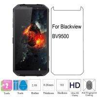 BV9500กระจกเทมเปอร์กันระเบิดแบบ HD 9H 0.26มม.,2ชิ้น2.5D Blackview 9500 Plus