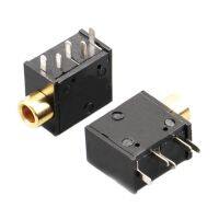 2PCS PJ-325 3.5MM Headphone jack 5Pin Female Socket Connector for Audio Video Gold Plated interfere