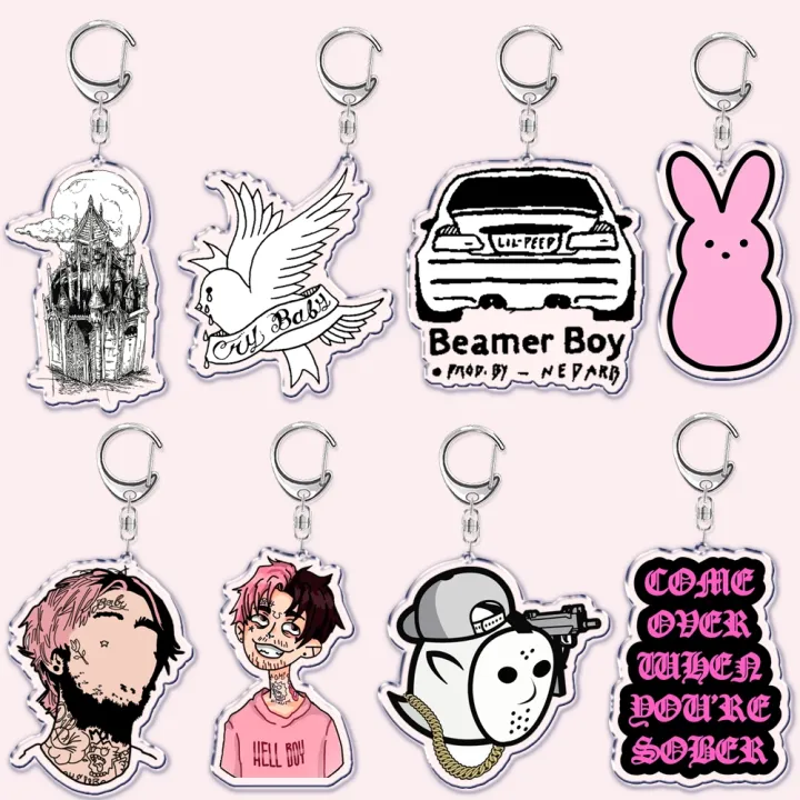 lil-peep-rapper-keychain-for-accessories-bag-pendant-crybaby-hellboy-love-yikes-letter-key-chain-ring-keychains-jewelry-gift