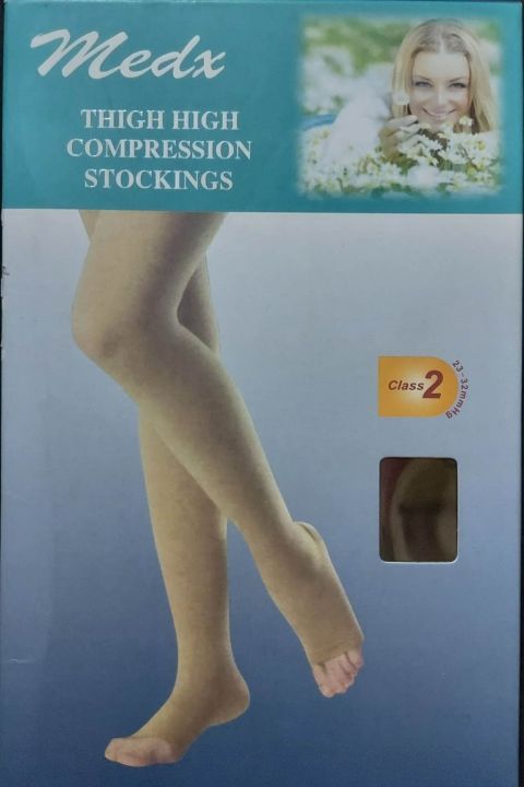 MEDX Thigh High Compression Stocking 6689 Class 2 Beige | Lazada PH