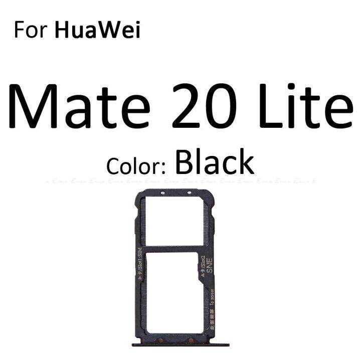 new-hot-anlei3-อะแดปเตอร์เต้าเสียบถาดเชื่อมต่อไมโครเอสดี-ซิมการ์ดสำหรับ-huawei-mate-20-pro-x-20x-lite-ที่ใส่เครื่องอ่านสล็อต