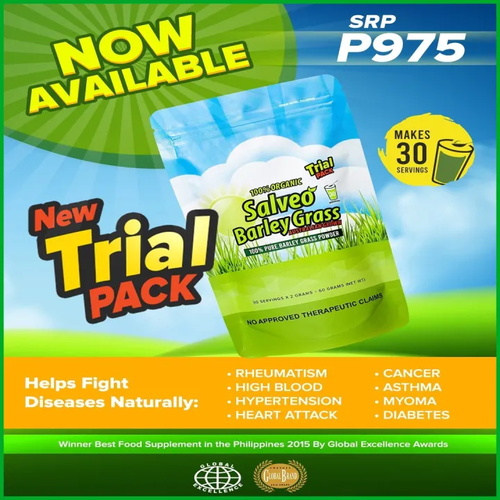 BEAUTIFLIES Salveo Barley Grass Powder Trial Pack Boosts Immune