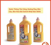 Chuẩn hàng Nhật - Chai Thông Tắc Ống Thoát Nước Rocket Nhật Bản 800gr