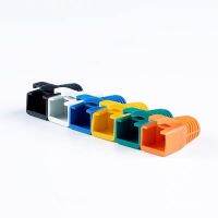 บูทคอบหัวแลน Boot RJ45 Cat6 100หัว (มีสีขาวกับสีดำ)