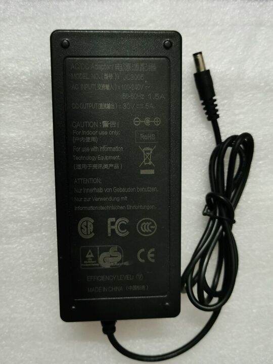 Ac 100v-240v Dc 28v 30v 32v 36v 5a 5.5 X 2.5mm Power Supply Charger ...