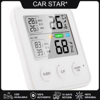 [COD Available] Portable Indoor Hygrometer Thermometer HD หน้าจอ LCD C/ F Switchable All-Time/24ชั่วโมงสูงสุดขั้นต่ำอุณหภูมิความชื้น เครื่องวัดอุณหภูมิความชื้นในอาคาร