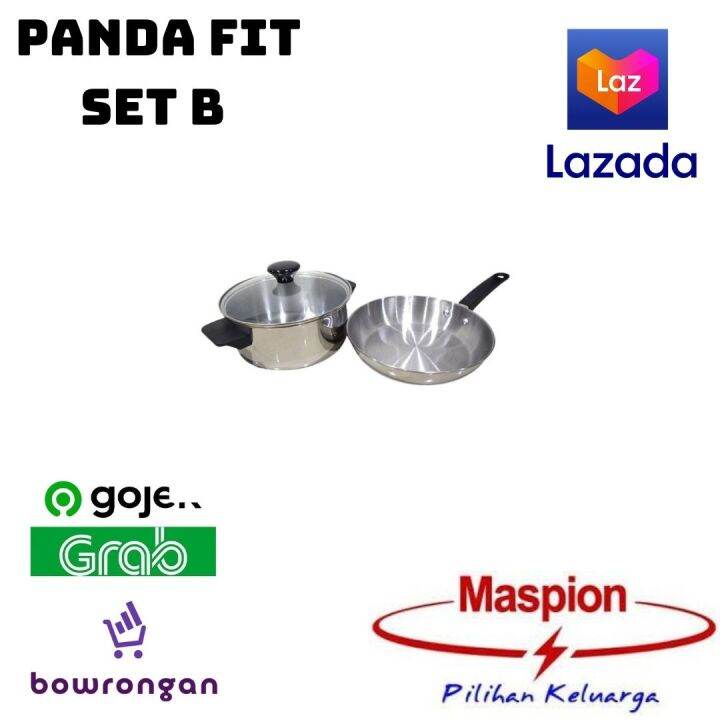 MASPION PANDA FIT SET B FP 20CM SP16CM | Lazada Indonesia