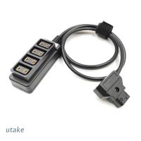 ~ Utake Dtap Male to 4 Female D-Tap 1x4 Splitter Hub Cable Camera Power Cable V Mount