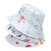 {You have a hat} Unisex ผ้าฝ้ายใหม่หมวกทรงถังผู้หญิงพิมพ์ลายเห็ดน่ารักชาวประมง39; S หมวกปีกกว้างพับได้บังแดดหมวกปานามาหมวกบังแดดชายหาด