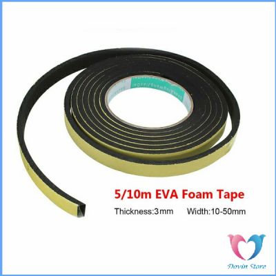 เทปฟองน้ำ เทปโฟม EVA  กันเสียงสําหรับติดประตูหน้าต่าง  เทปหน้าเดียว EVA foam tape