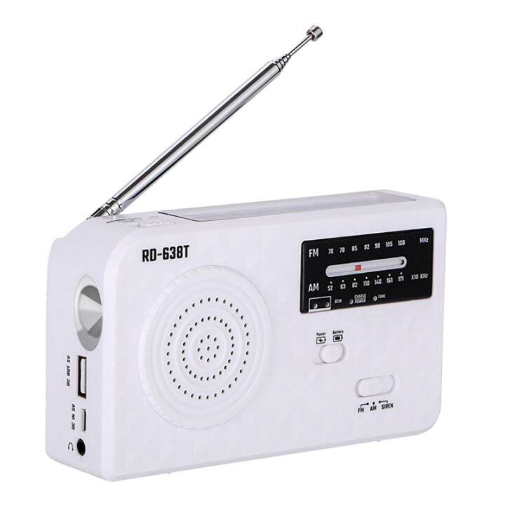 D638T Solar Hand Crank Generator Radio Multifunctional Emergency