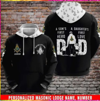 3D HOODIE-  XZX180305   Freemason Masonic Lodge Freemasonry All Over Print Hoodie 10