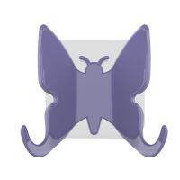 Decorative Shower  Durable Multifunctio Hook Holder Butterfly Shaped Wall Hangers for Bag Keys Towels Bag Keys Towels Bathroom Picture Hangers Hooks