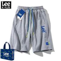 Lees official website co-branded 2023 new white thin shorts for men and women summer trend loose couple five-point pants