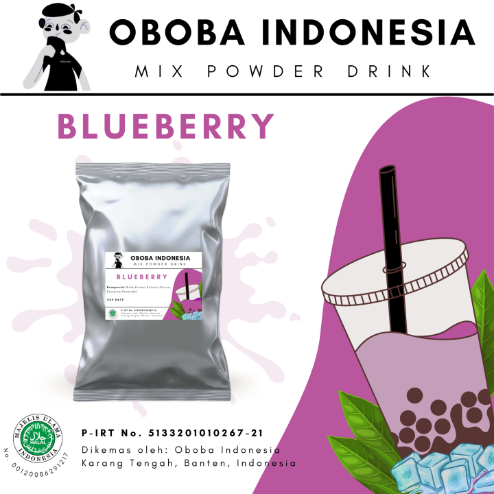 Bubuk Minuman Rasa BlueBerry 1kg | Lazada Indonesia