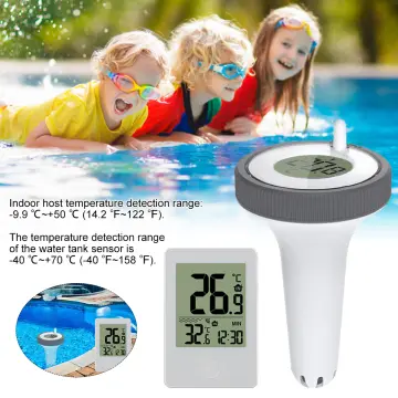Swimming Pool Thermometer,floating Solar Pool Thermometer, Digital Water  Temperature Gauge For Hot Tub Pond Bath Water Spa