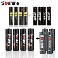 pzik69 Soshine 3.2V LiFePO4 4x14500 700mAh AA And 4x10440 280mAh AAA Rechargeable Battery With 4xAA and 4xAAA Connector