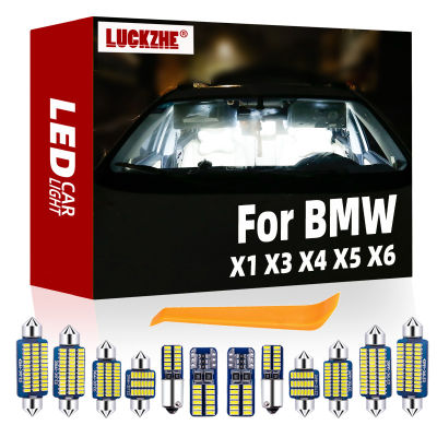LUCKZHE For BMW X1 E84 X3 E83 F25 X5 E53 E70 X6 E71 2000-2015 Vehicle LED Interior Map Dome Trunk Light Canbus Car Accessories