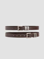 Cider 2pcs PU Leather Belt