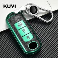 Kuvi สำหรับ Mazda เคสกุญแจหนังหุ้มกุญแจรถที่กันกระแทกกุญแจรถผิว3สำหรับ2 3 5 6 8 Atenza Cx5 Cx-7 Cx-9 Mx-5 Rx