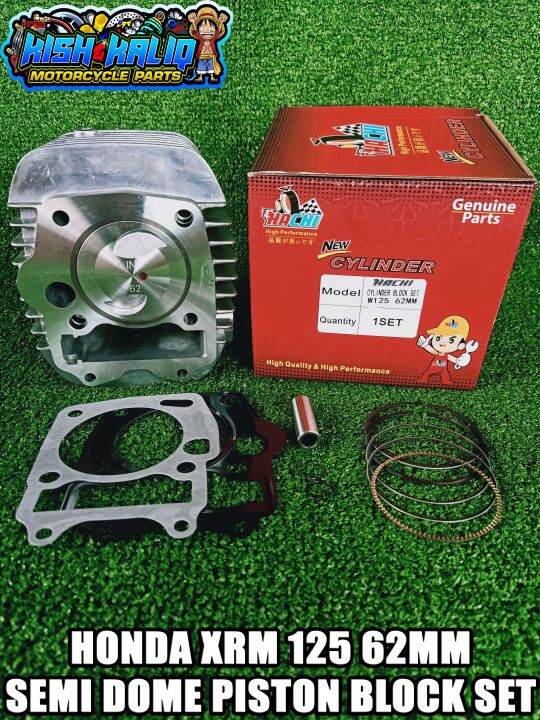 HONDA XRM 125 62MM SEMI DOME PISTON CYLINDER BLOCK SET Lazada PH